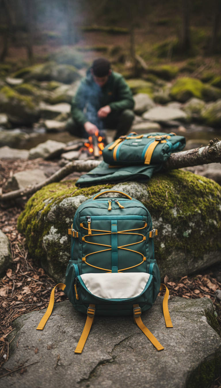 Modular Daypack With Removable Pouches